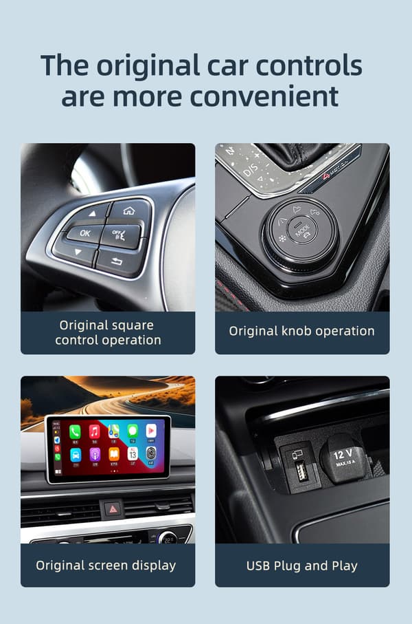 Trådløs CarPlay-adapter 2024 Slankeste, Nyeste Raskeste og Minste Trådløse CarPlay-adapter