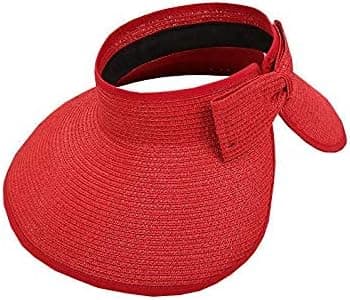 The Big Red Foldable Summer Hat for Women with Foldable Wide Brim