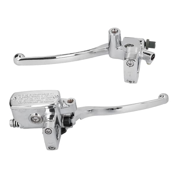 2pcs 1in Brake Clutch Master Cylinder Lever Aluminum Alloy Universal Accessory for Motorcycle