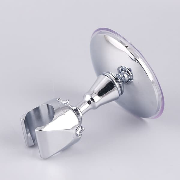 Adjustable Handheld Shower Holder Chrome Shower Wall Mount Used for Standard Shower Hose Powerful Suction Cup Manual Wall Mounted Set of 2