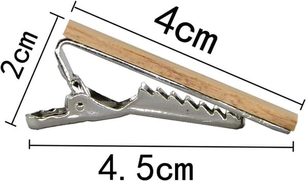 Kravatteklemmer til mænd, klassisk, metal, enkel, 3 stk. str. one size, farve one -