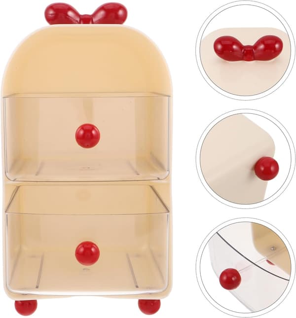 Storage Boxes for Office Supplies, Makeup, and Hair Accessories, Desk Organizer