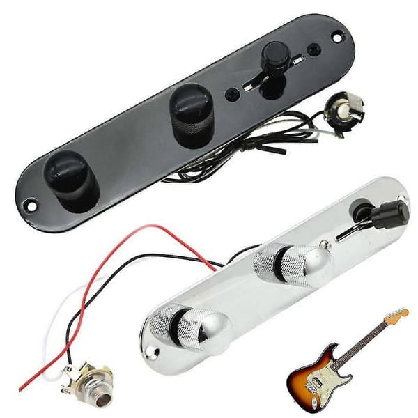 Fulladet kontrollplate Forhåndskoblet 3-veis kontrollplate med ledningsnett for Telecaster/Tele -D