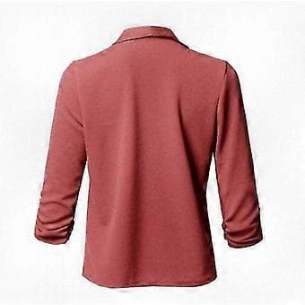 Lett, elastisk åpen blazer for kvinner - Uformell blazer perfekt for hverdagsbruk hvit L white L