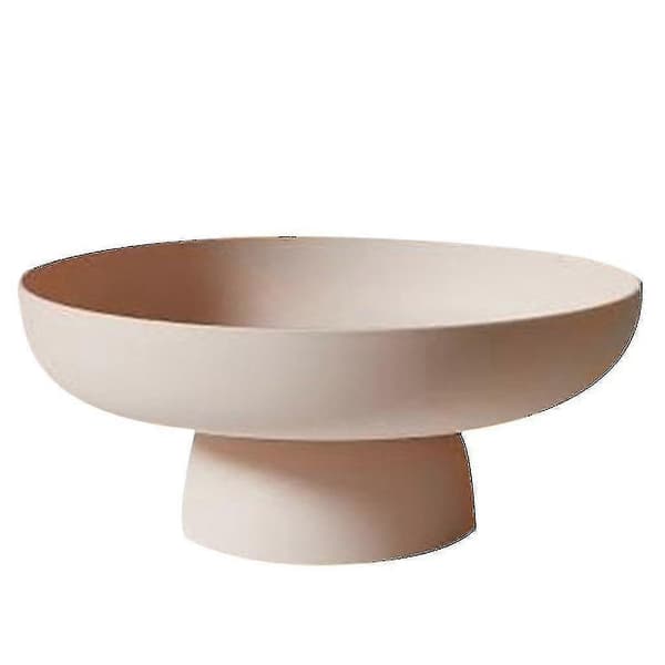 Fruktskål Rund Avløp Fruktkurv Beholder For Kit Benk Bord Midtpunkt Ivory white