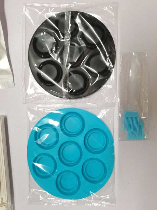 4 stk. silikone muffinsforme, 7 kopper sammenklappelige kageforme, non-stick muffinsforme, airfryer-kageforme med børste til at lave æggemuffins, cu