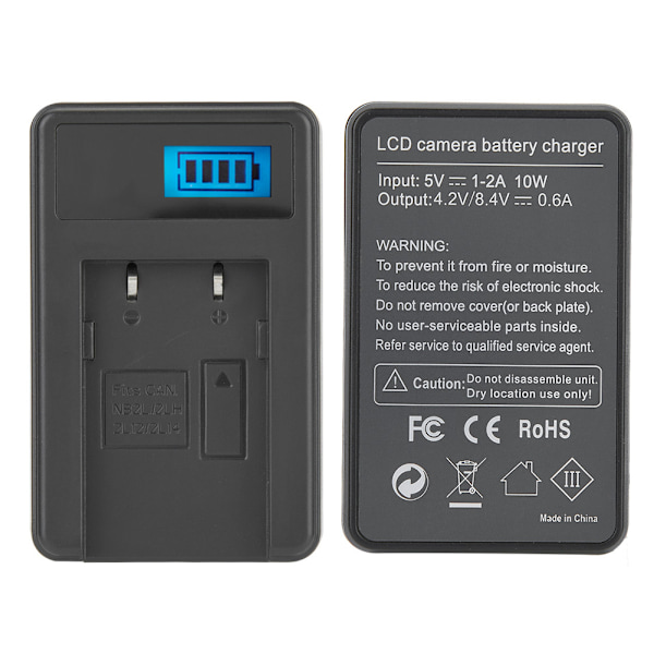 NB-2L Enkel USB Batteriladdare för Canon SX710 SX610 SX520 SX700 SX600 D30 SX500