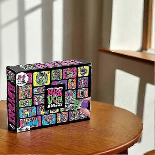 24-dagars adventskalender för barn med festliga squish-leksaker som julklapp