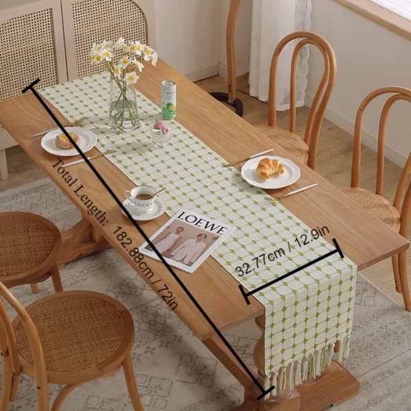 Bordløper Gårdshus Bordløper Gårdshusduker Brun 32,8x183 cm-32,8x183 cm