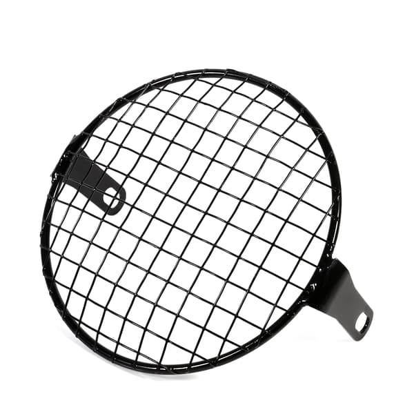 6.3 \" Retro Motorcycle Grill Side Mount Headlight Lamp Cover Mask Cafe Racer