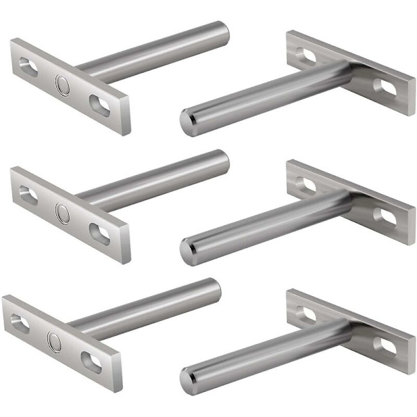 Metal Bracket for Floating Shelf, 3 Inch Concealed Mounting Bracket. Hidden Bracket for Wall Mounted Floating Shelf