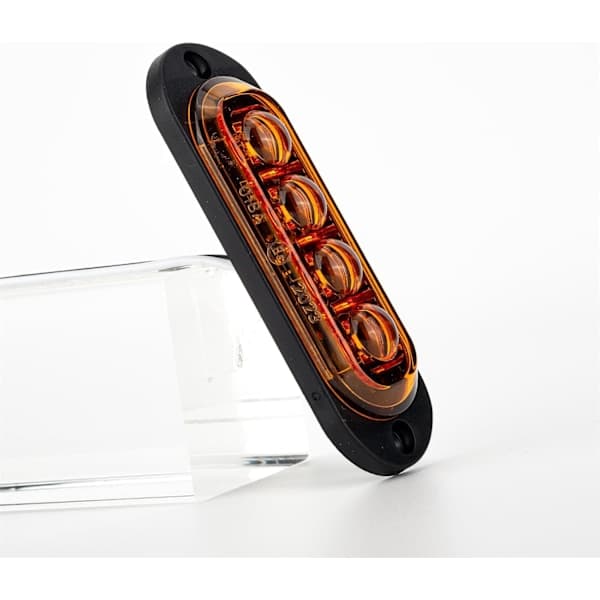 10X 4 LED Sidemarkeringslys 12/24V LED Positionslys Trailerlampe 3000K Advarselslys Til Lastbil Autocamper Campingvogn (Gul)