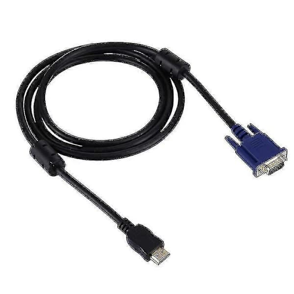 1,8 m HDMI han til VGA han 15-bens videokabel (sort)