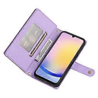Flipdeksel til Samsung Galaxy A25 Business Multifunksjonelt Stativ Crossbody-stropp Lommebok