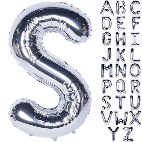 Letter Balloons 40 Inch Giant Jumbo Helium Foil Mylar For Party Decorations Silver B