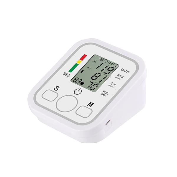 Ny blodtrycksmätare, stor överarmsmanschett, digitala blodtrycksmätare för hemmabruk, armblodtrycksmätare med stor display