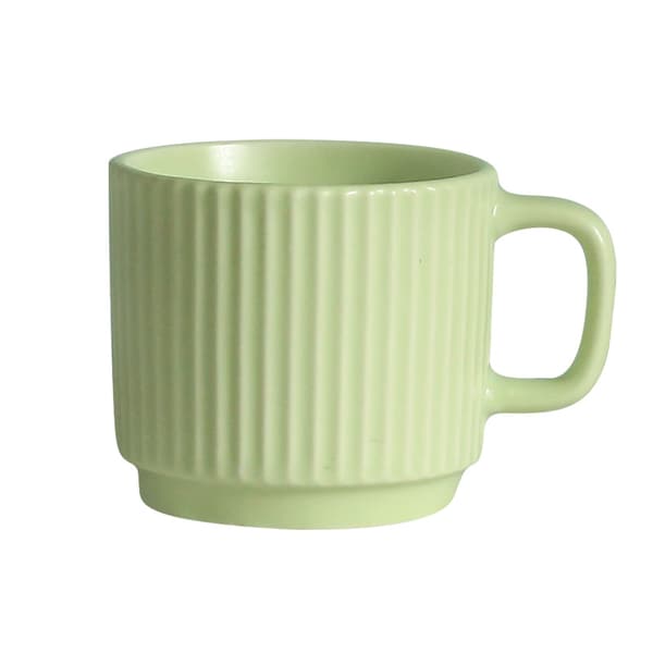 260 ml enkel randig keramikmugg souvenir kaffekopp