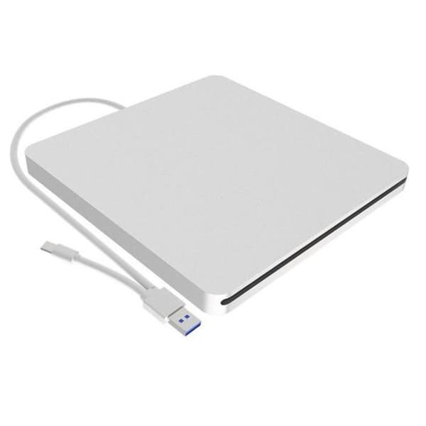 Extern DVD-enhet USB C-plats Extern CD-enhet Spelare brännare för laptop / mac / macbook Pro / air / windows-XF10-