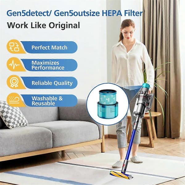 Korvaavat suodattimet Gen5 Gen5Detect, Gen5Outsize, Absolute johdottomille imureille SV23 & SV