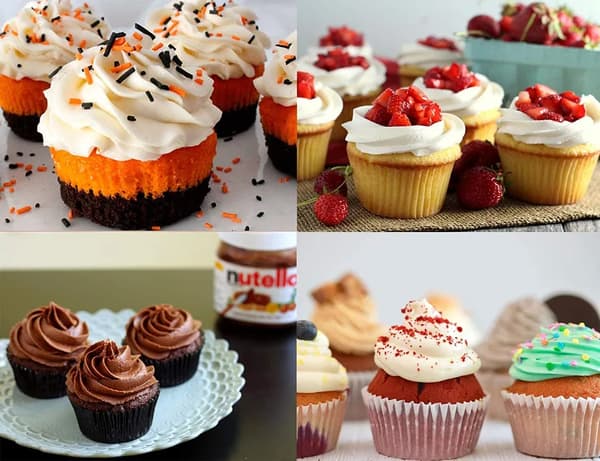 Muffinsform til cupcakes, 12 muffins