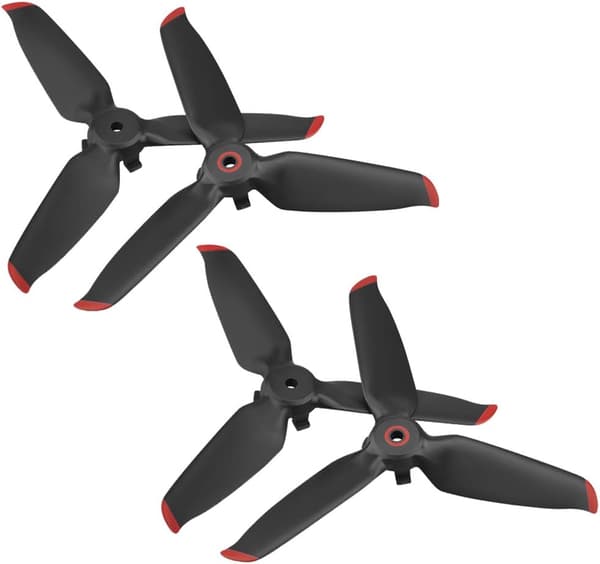 2 par FPV-propeller kompatible med DJI FPV Combo Drone, propellerblader for View Drone UAV Quadcopter med 4K-kamera - rød kant