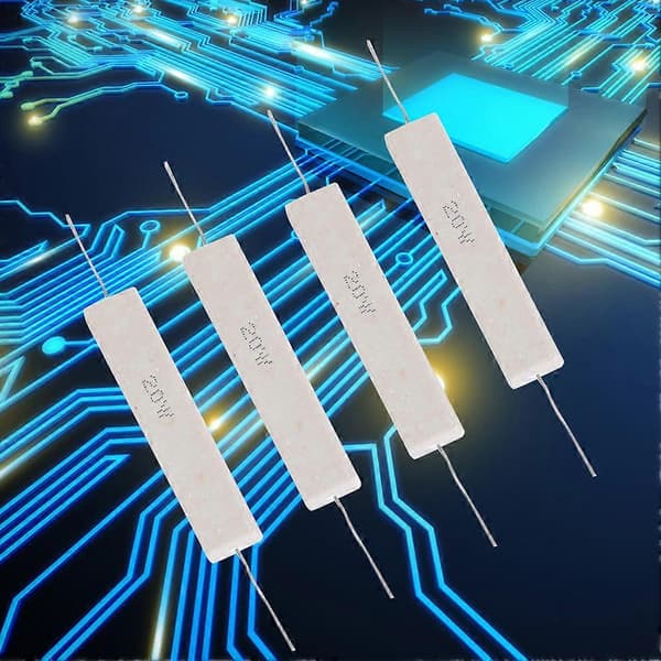 10 pcs Cement Resistor Power Resistor 5% High Accuracy for Printed Circuit Board 20W(3KR)