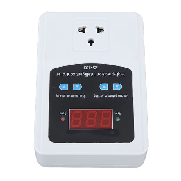 Digital temperaturkontroller 1500W 10A LCD-skjerm Digital termostatkontroller for inkubator brygging drivhus EU-plugg 220V