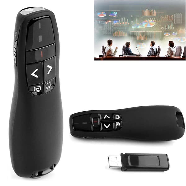 Wireless 2.4GHz RF Presenter Presentation 50m Range USB Remote Control Powerpoint PPT Clicker