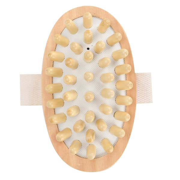 Massageborste i Naturträ, Kroppsborste, Skrubb, Hårbotten, Spa, Bad, Massage