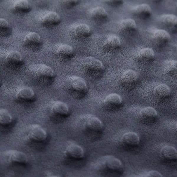 Weighted Blanket Cover Soft Breathable Quilted with Super Soft Premium Minky Dot 150 cm x 203 cm Grey
