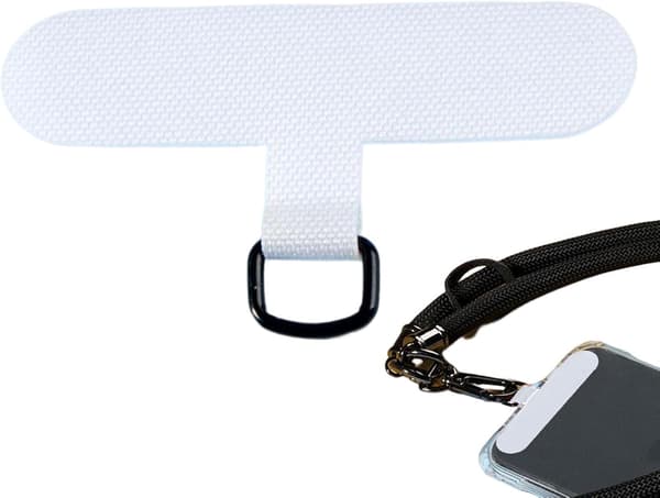Telefon-Tether-Fane | universal Anti-tab-sikkerhed hvid - Weiß