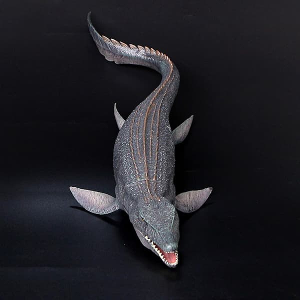 Realistisk stor Mosasaurus-model, naturtro dinosauriemodelfigur, legesætmodel