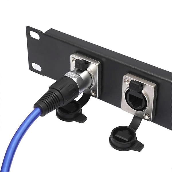 RJ45 Vanntett Nettverkskontakt Panelmontert Sokkel 90 Grader B B