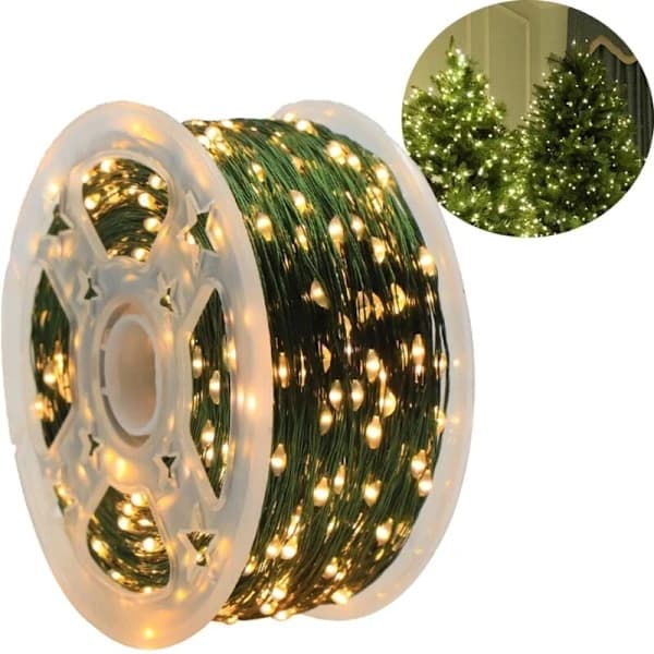 50 m LED light string - 500 LED Warm White - IP44 Waterproof - Remote Control - 8 Light Modes - Christmas Tree Decoration - Outdoor - Wedding - Party