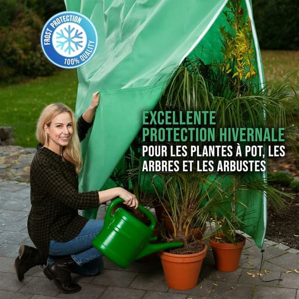Triomphe Vintervæv - Vinterbeskyttelse til potteplanter og palmer - rivefast, UV-stabil og genanvendelig (200x240cm)
