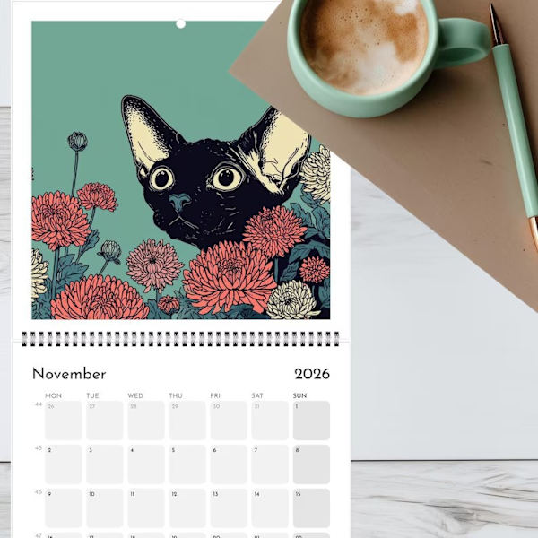 Ny Kattkalender 2026