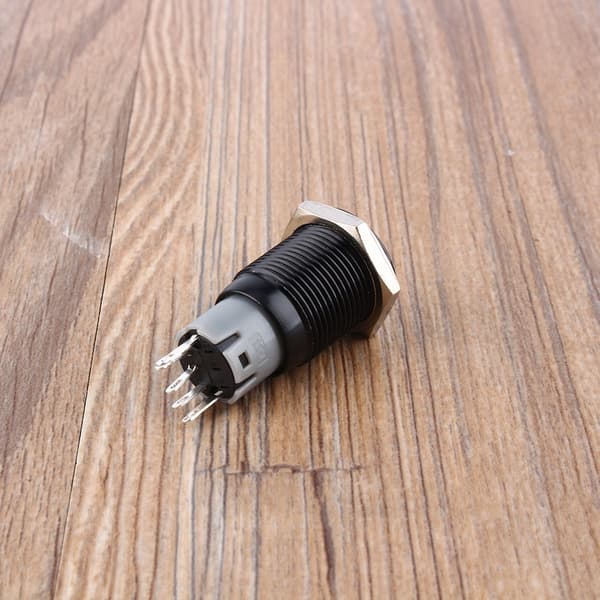 12V 3A 16mm Waterproof Car Push Button Switch LED Button Latching On Off