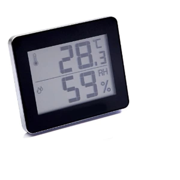 Black Digital Display Electronic Temperature and Humidity Meter