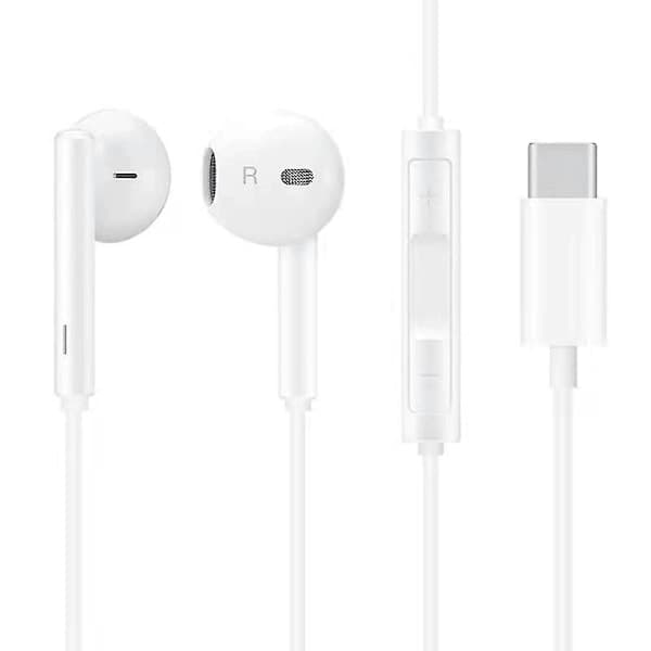 Kablede hodetelefoner for Huawei CM33 (In-Ear - Mikrofon - Hvit)