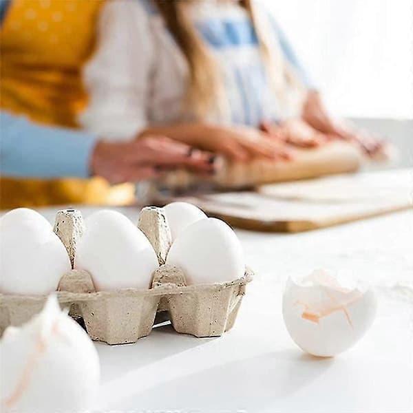 30 Stykker Papir Æggebakker til Kyllingeæg, Pulpfiberholdere, Stor Pakke Rummer 6 Æg, Gårdsmarked [DB] Som Vist As Shown