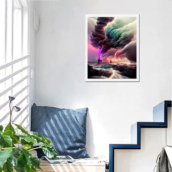 5D DIY Diamantmalingssett, 30 x 40 cm Full Drill Diamond Art Pa