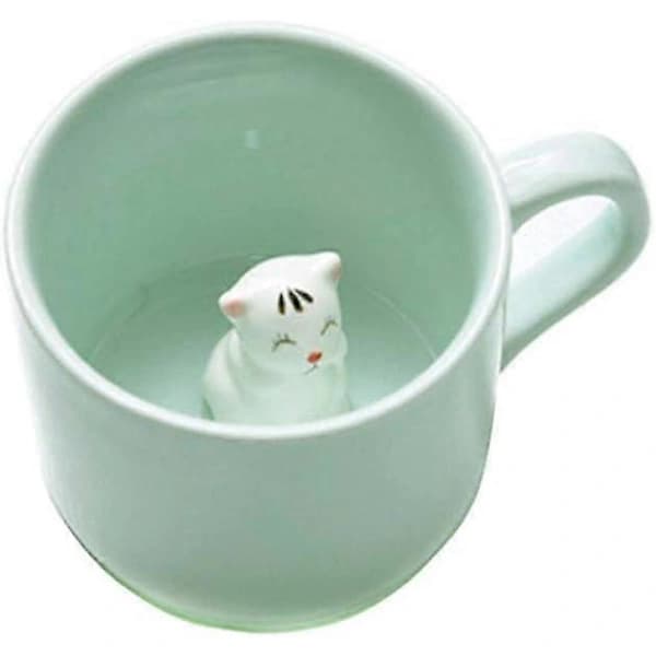 Kaffemelk Te Keramiske Krus - 3D Dyr Morgenkopp Beste Gave til Morgendrikk, og Bursdager, for Jenter Kvinner Gutter[co]