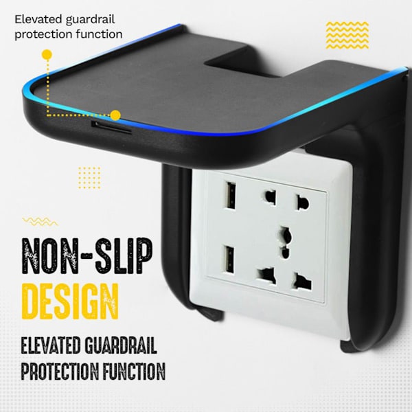 Multifunktionel projektor set-top-boks, ingen boring af huller, husholdningsmateriale Single Socket