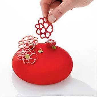 Fondant Blondematte DIY Bake Dekor Molekylær Matlaging Trykkform Silikonmateriale for Kakekant Dekorering Bruk 160 160