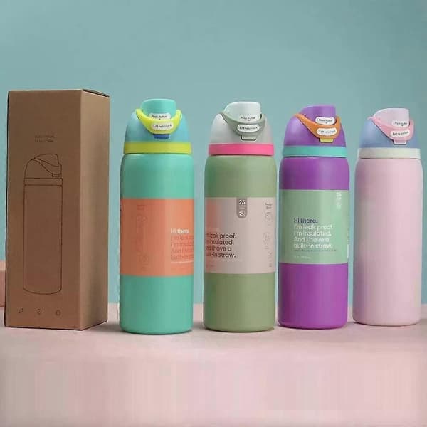 Owala FreeSip Isoleret Vandflaske i Rustfrit Stål med Sugerør Termokop 975 ml