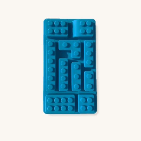 10 Delar Klossform Lego Silikonform Form Sugarpasta Bakform Gul yellow