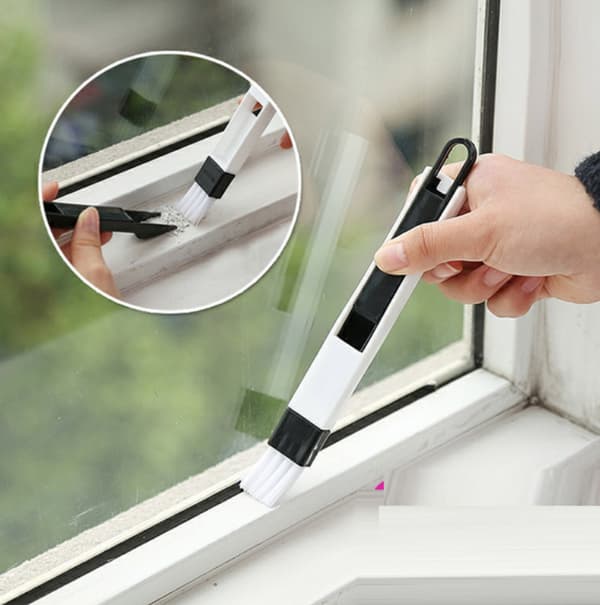 2-pack 2-i-1 rengöringsborste för fönsterluckor, små ventilationsluckor