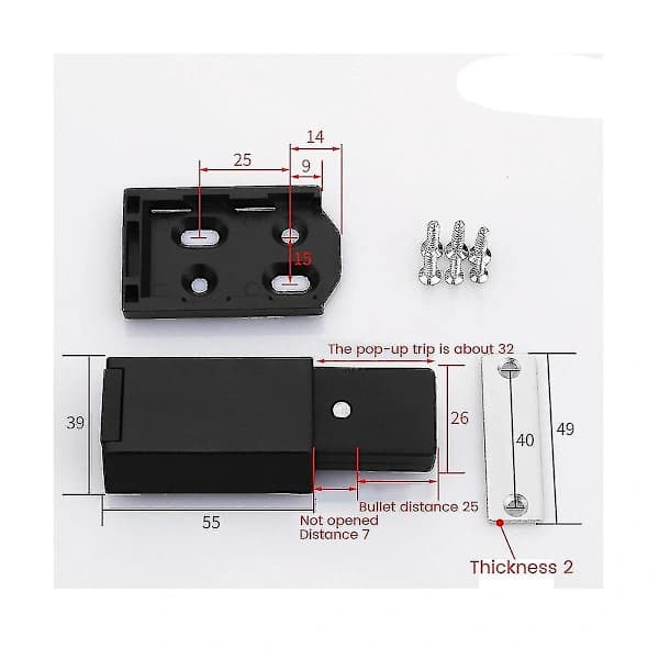 Heavy Duty Push-to-Open Cabinet Hardware 8-pack Magnetic Push Latch & Lock for Door Touch Latch RV- C Wigslar