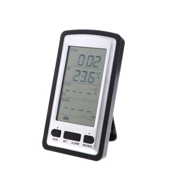 Weather Station with Rain Gauge Thermometer Digital Wireless