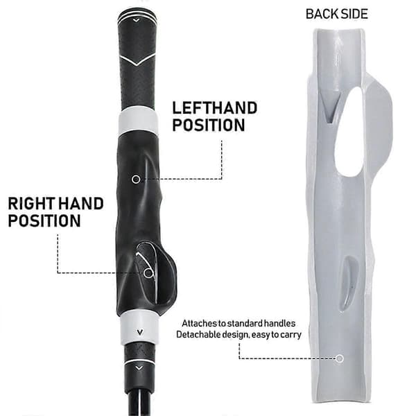 【XJ】Golf Grip Training Aid Golf Club Shaft for Swing Grip Trainer Left Right Hand Training Aid, Black